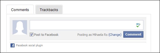 RSBlog! integration with Facebook comments